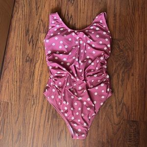 PinkBlush pink polka dot swim suit